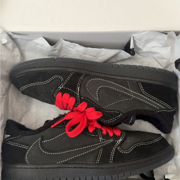Cactus Jack by Travis Scott Black and Red Kids Sneakers